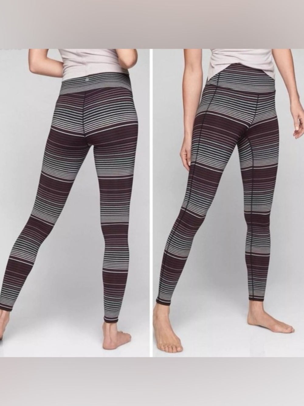 Athleta Expanse Stripe Chaturanga Tight High Waisted Legging XS